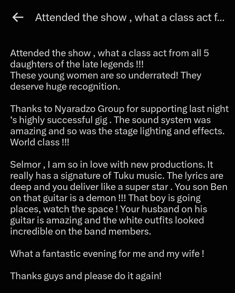 SelmorMtukudzi's tweet photo. Reviews are already coming in🙏🏾❤️
#DaughterOfLegends https://t.co/833ybOrbBU