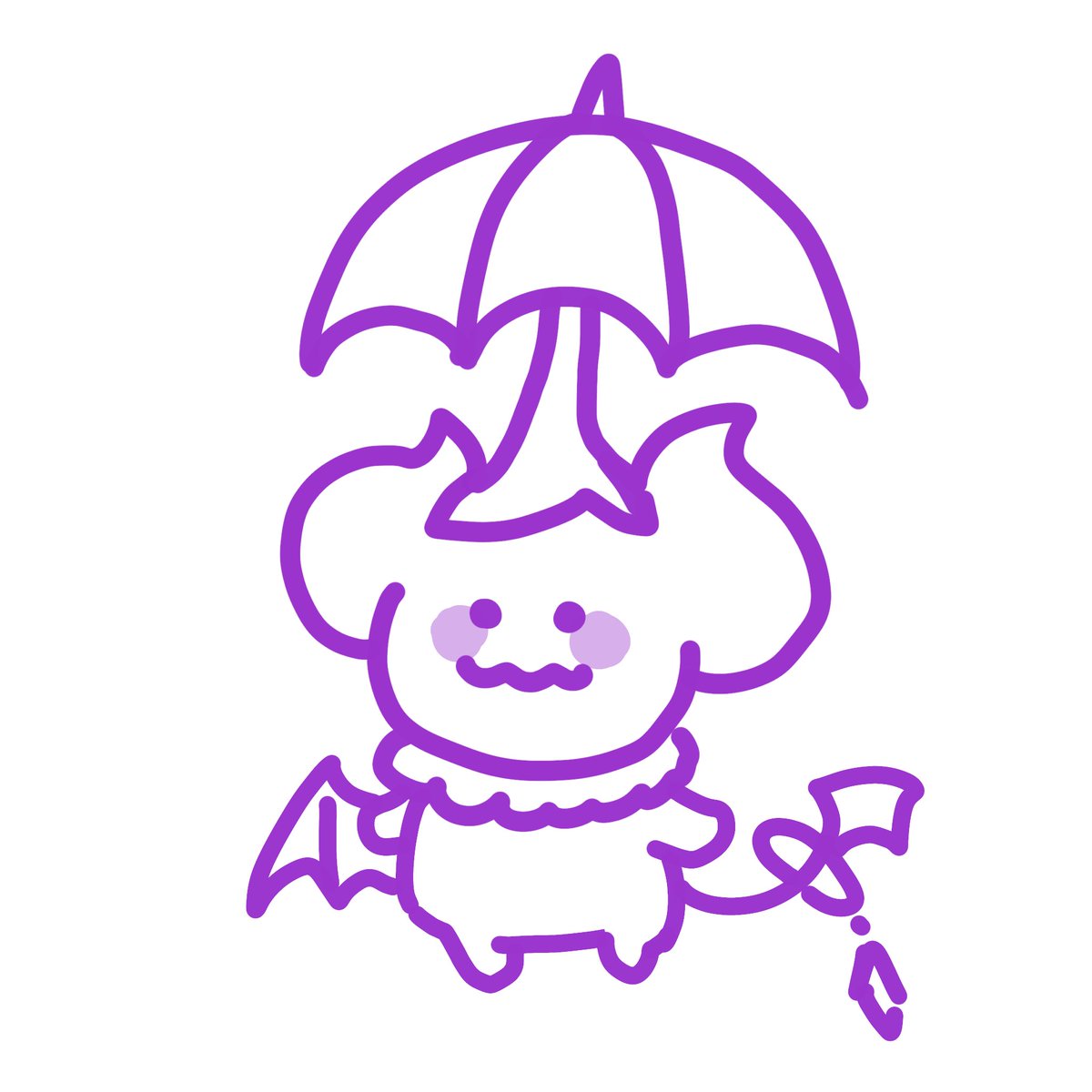 Luicidfer's tweet photo. I thought the little umbrella characters was Netherling shaped! 💜🐑
#Netherling #Netherrizz https://t.co/3kWBtd1AXP