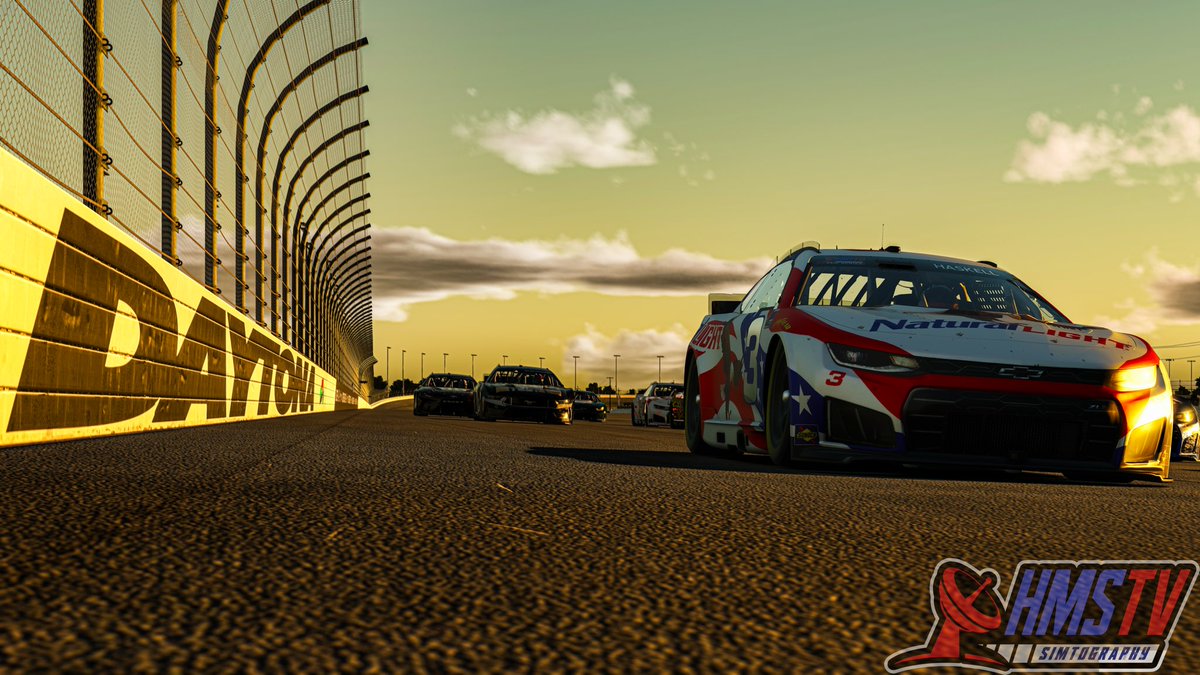 WatchHMSTV's tweet photo. Big shoutout to @HunterHaskell on snagging an HMS TV Simtography Package at last night’s Grid Gold Diecast Shootout 300 at Daytona! 🏎️💨

Want to show off your ride in 8k resolution? Reach out today to bring your #iRacing scheme to life with an HMS TV Simtography Package! 📸✨

#simracing #nascar #esports #enascar