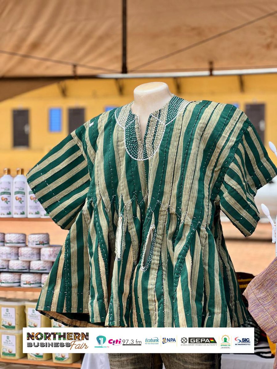 Citi973's tweet photo. 📸 From casual wear to special occasions, the smock fits every vibe! Check out these stunning designs at the Northern Business Fair.

#NorthernBusinessFair2026 #ChannelOneTV #CitiFM #Tamale https://t.co/3o112nEKLy