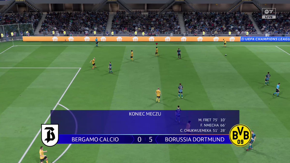 FretMateusz's tweet photo. Bergamo Calcio 0:5 Borussia Dortmund
#EASportsFC26 #EAFC26 #FC26 https://t.co/uvO6jfG8FU