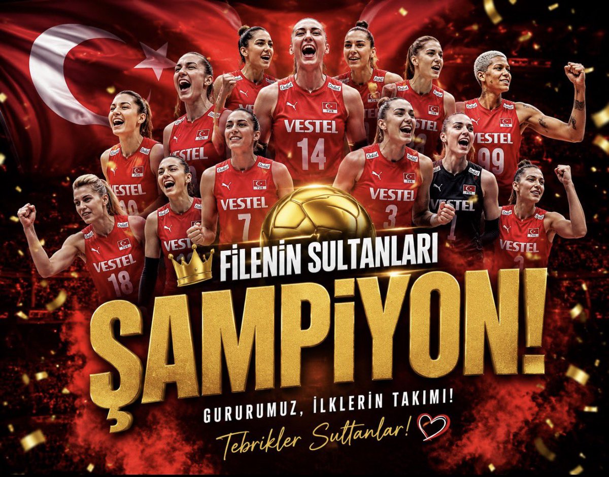 muhtararzum's tweet photo. Tebrikler Atatürk'ün kızları! 🇹🇷
Sizinle gurur duyuyoruz! ❤️
#FileninSultanları https://t.co/5IfQFbb3b1