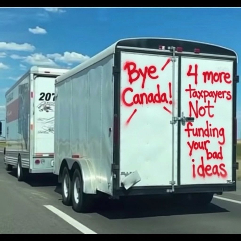 ShaneWenzel's tweet photo. Friends from Toronto sent me this. Apparently, this was seen on the 401 heading south this past week. https://t.co/nj4ykmO86E