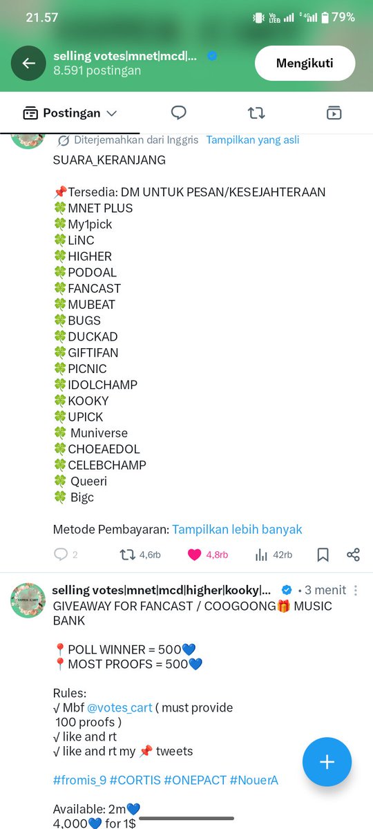 kadek56554's tweet photo. @votes_cart for #CORTIS https://t.co/4FDnrWJhBN