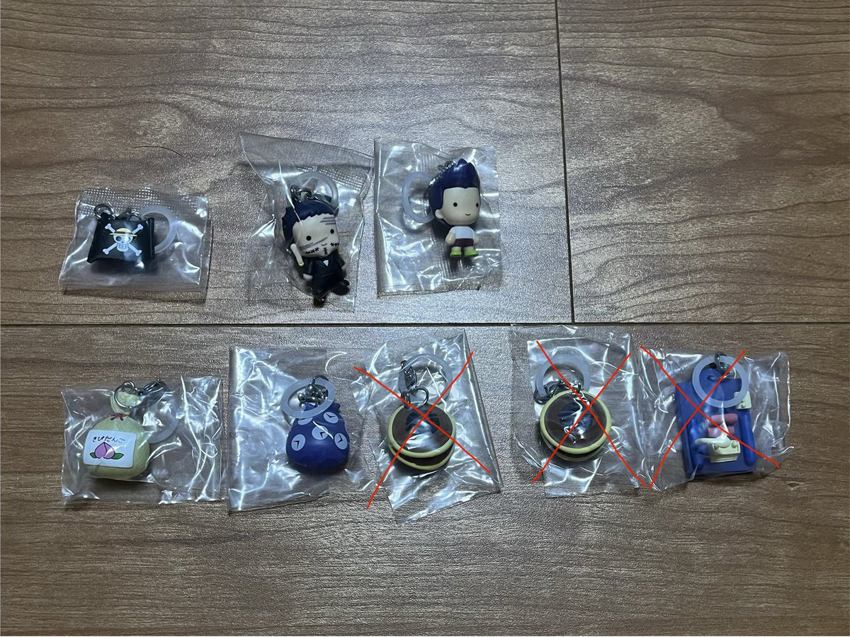 ___yso_ki's tweet photo. 【交換or譲渡】ガチャ　めじるし
ハンターハンターキメラアント編/幻影旅団vol.2/GI編ドラえもんワンピーストムジェリ

求)キルア　メルエムコムギ　クロロ　クリスタルマイメロ　悪魔トム天使ジェリー
譲)ポットクリンモントゥトゥユピー　フランクリンレイザー　タイムふろしききびだんご　海賊旗 https://t.co/ogz4C0z1Fi