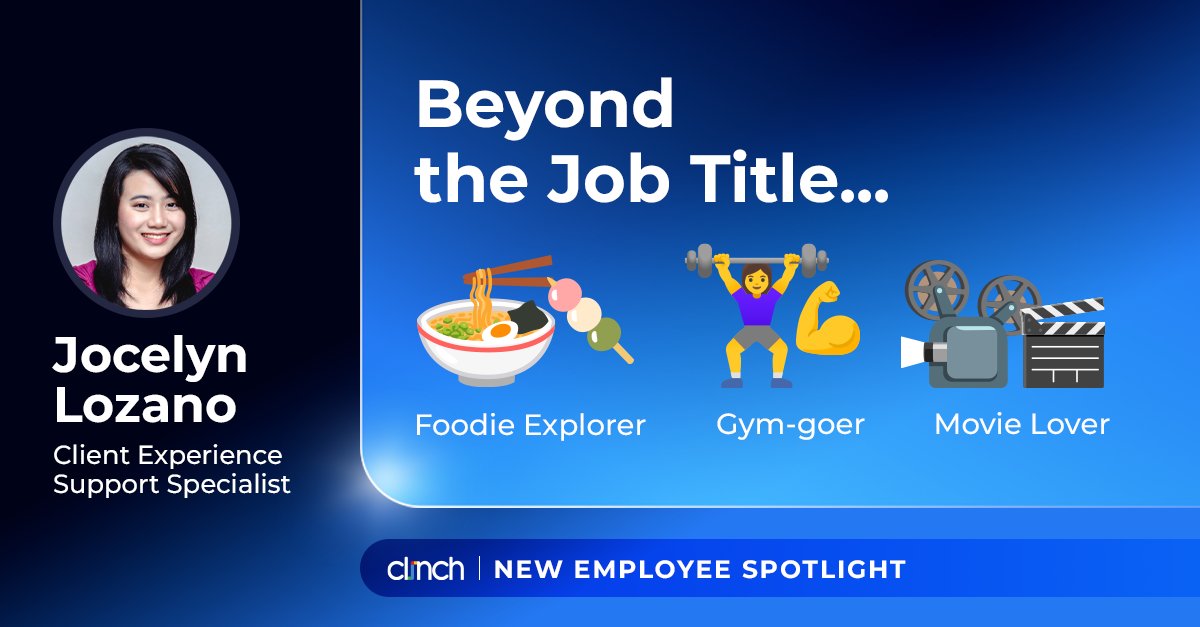Clinch_USA's tweet photo. We’re excited to welcome Jocelyn Lozano to Clinch as a Client Experience Support Specialist on our CX team!
With 5+ years of experience managing global digital campaigns, Jocelyn brings expertise in delivering seamless, multi-market activations. Happy to have her aboard! https://t.co/l0kiW5cgxp