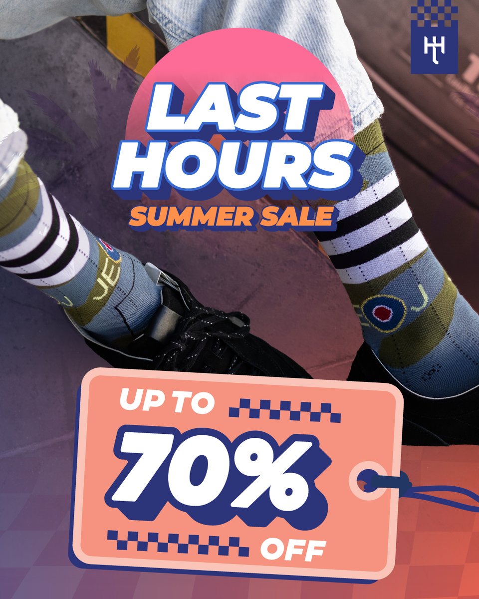 HeelTread's tweet photo. "Box now, box now!" 📻🎙️ This is the ultimate radio call. The fuel is gone, the tracks are closing, and our massive summer sale ends tonight. Get up to 70% off the slickest paddock designs, but only if you move right now. Do not wait until midnight—empty the garage before someone else takes your size! 🏆🧦