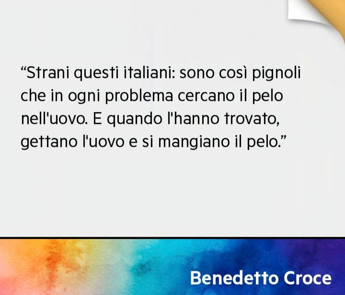 Livythinker's tweet photo. Uno dei problemi degli italiani è sostanzialmente questo
😀 https://t.co/k8JOYo824f