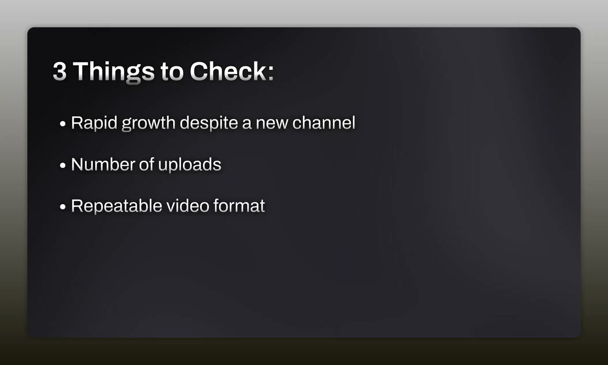 Video_To_Blog's tweet photo. Don’t copy a viral video.
Copy a repeatable format.

One lucky hit is noise.
A channel with a steep curve, lots of uploads, and the same structure over and over is a model. https://t.co/oyo3lIhLxh