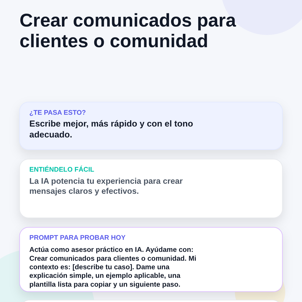 MarioAlbertoTIC's tweet photo. Cápsula IA #38: Crear comunicados para clientes o comunidad
Necesitas escribir mejor y más rápido, con un tono adecuado para tus clientes o comunidad.
#IA #InteligenciaArtificial #Productividad #NegociosDigitales #marioalbertoDigital https://t.co/0O0hQfehXe