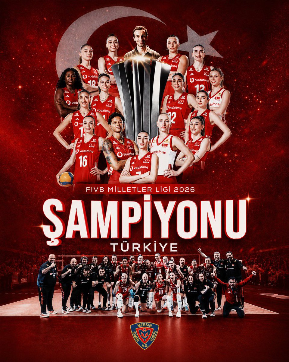 yenimiy_resmi's tweet photo. FIVB Voleybol Milletler Ligi final maçında Brezilya’yı yenerek şampiyon olan Filenin Sultanları’nı tebrik ederiz. 🇹🇷❤️💪🏻 https://t.co/BkxkGSw5z5
