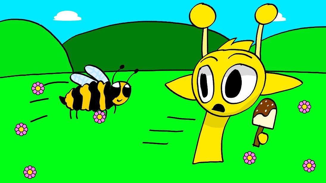 MiniBaby2022's tweet photo. The wasp want to share Simon's ice lolly!
"No! This is my lolly!" - Simon.
#art #artdigital #digitalart #fanart #fanartdigital #digitalfanart #simon #sprunkisimon #simonsprunki #sprunki #reference https://t.co/a4362GyBkw
