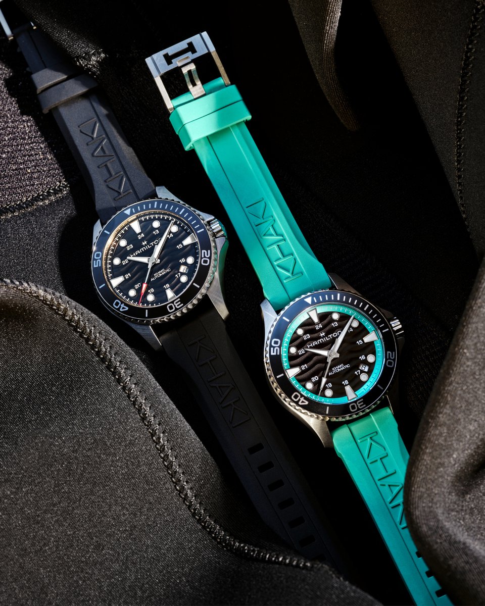 hamiltonwatch's tweet photo. Ocean energy, all summer long.
Wave‑textured dial. Ceramic bezel. Effortless flow.
The Khaki Navy Scuba Auto 40mm keeps the rhythm alive.
https://t.co/3fFvh46ubt

#hamiltonwatch
(Ref. H82415331 / H82555330) https://t.co/B46CiZf4gy