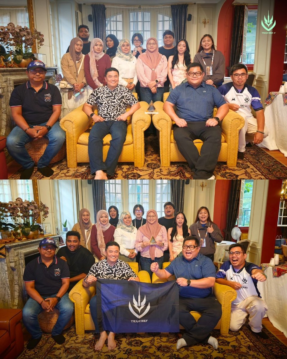 TeamRey_eSports's tweet photo. A heartfelt thank you to His Excellency Datuk Eldeen Husaini Mohd Hashim, Ambassador of Malaysia to France, and Puan Zalina Ahmad, Director of Tourism Malaysia Paris.

Ending the night with a friendly game of MLBB together made it extra special!🇲🇾

#TeamReyYoung #EWC2026 #MWI2026 https://t.co/SD42JTnCVv