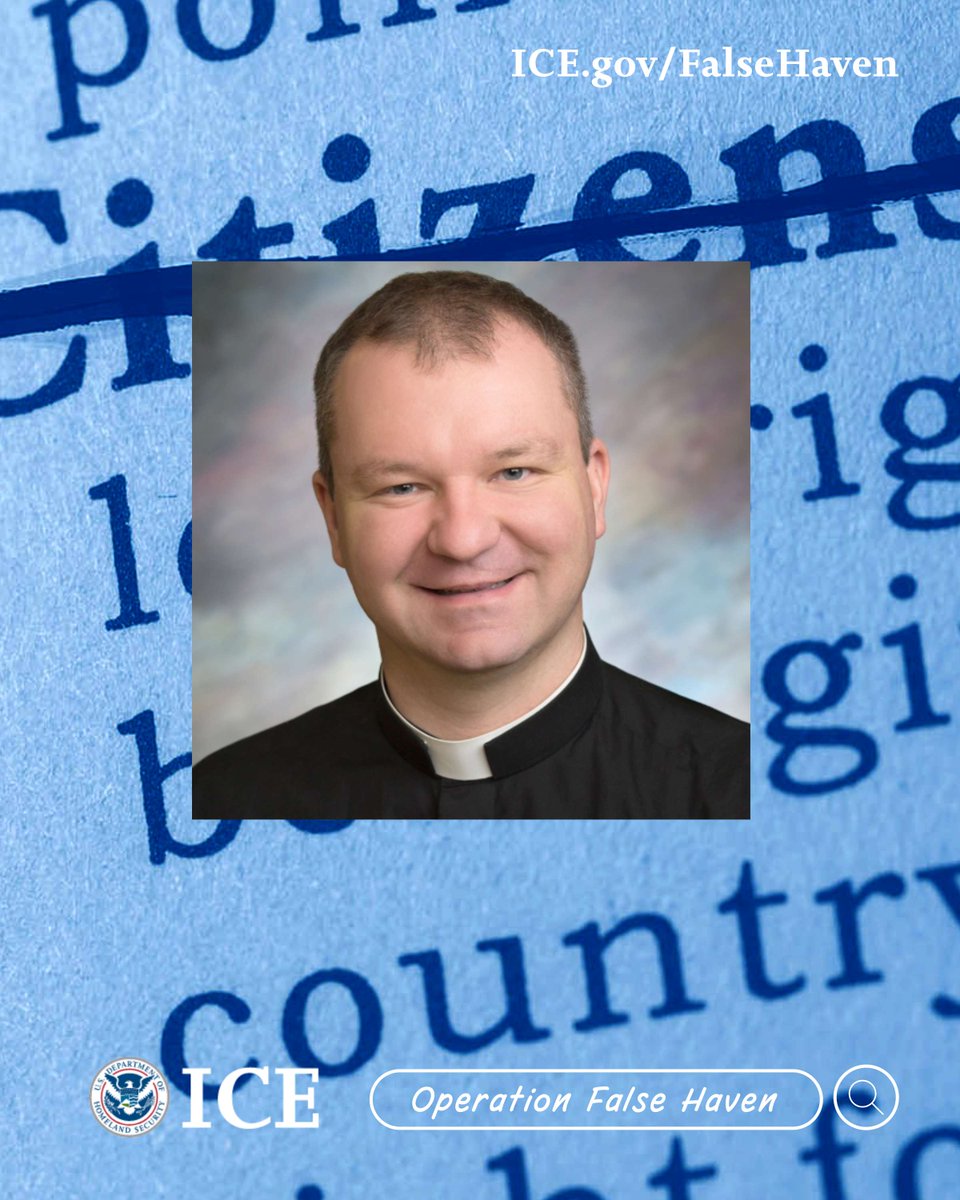 ICEgov's tweet photo. DENATURALIZATION IN PROCESS

Before obtaining citizenship, Marcin Stanislaw Garbacz — a FORMER CATHOLIC PRIEST — secretly recorded a 17-year-old child showering in Poland and worked a scheme to steal over $250K in cash collections from three parishes within the Diocese of Rapid City, South Dakota. 

An ICE Operation False Haven investigation revealed that this former priest failed to disclose his criminal behavior throughout his naturalization process.

Garbacz allegedly obtained citizenship fraudulently, so the U.S. has moved to revoke it.

➡️Learn more on ICE’s False Haven webpage.