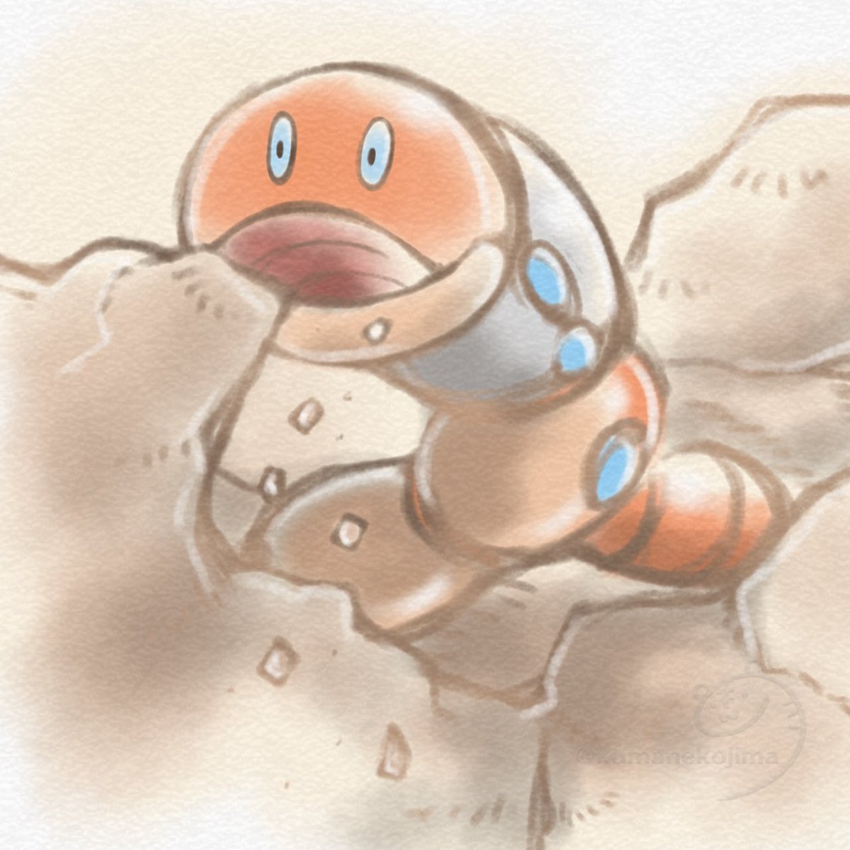 kumanekojima's tweet photo. ポケモンイラスト図鑑制覇チャレンジ
968 ミミズズ
鉄分は大事です https://t.co/lwXhlo0XIv