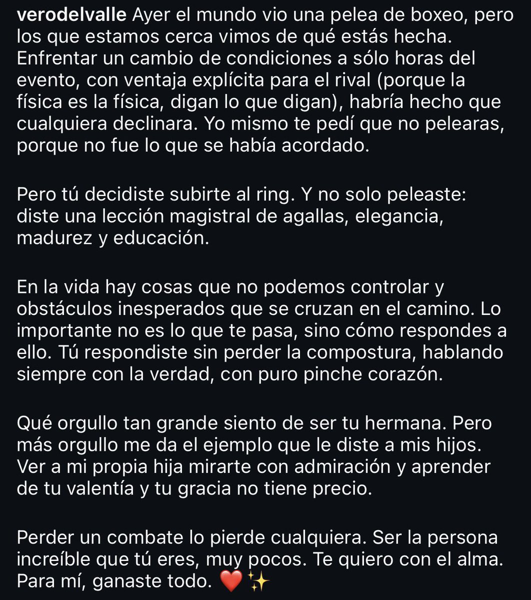 Ferny_1225's tweet photo. Que Vero, su propia hermana, le haya pedido que no se subiera con esa condiciones a pelear pero Rivers aún así lo hiciera y su familia no sienta otra cosa que orgullo, no soy tan fuerte 🥺 https://t.co/FmmaLkNe5Q