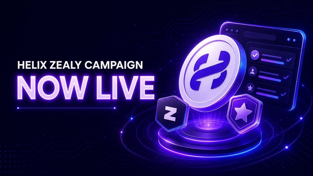 Helix's tweet photo. Don't forget to participate in the $HLX #Zealy campaign 🔥 With 1k USD in rewards for the top 30 participants.

Get started now 👇

https://t.co/4YvSRBPnc4 https://t.co/IV7dHeK8ll