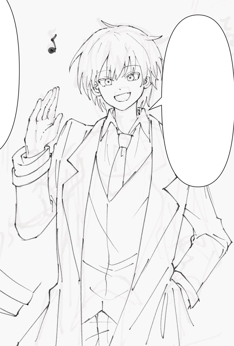 snowsnowuuu's tweet photo. ラフと線画の比較楽しい https://t.co/bzfFAgOaO7
