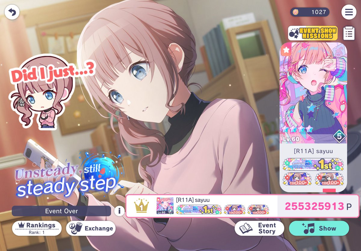 sayuu_nara's tweet photo. Unsteady, still steady step
🥇 - 255,325,913

Never in my life would I have thought I'd be able to achieve pod, let alone T1. Without the immense support I received, I wouldn't have been able to make this dream a reality. Thank you so much, everyone! ❤️ https://t.co/jyeR5oAkgj