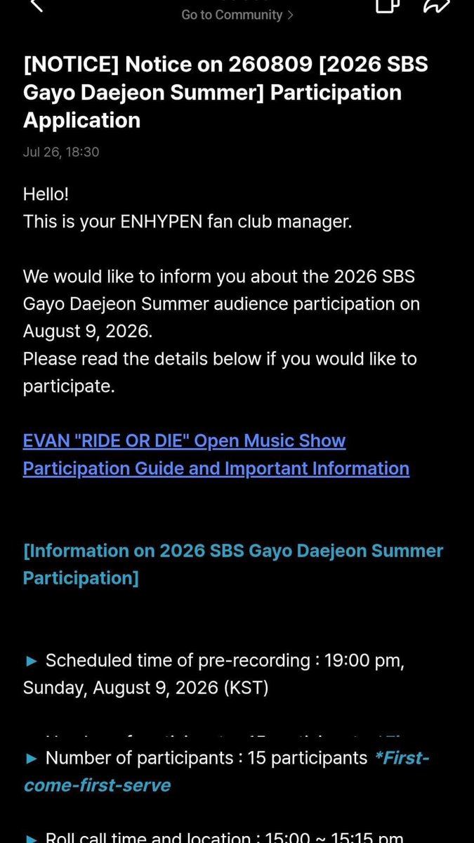enhaengene_ot7's tweet photo. WHAT IS HAPPENING?!

Why is the "ENHYPEN fan club manager" posting a notice in the EVAN community in Weverse?! https://t.co/YE3D59pdWO