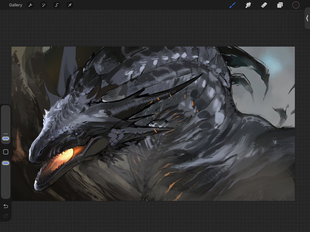 ItsAlpha___'s tweet photo. Oh yeah I’ve never shown that one of Varr’Axes!
Updated his design since, so it’s remain unfinished.

#hotd oc https://t.co/IYscudOE6h