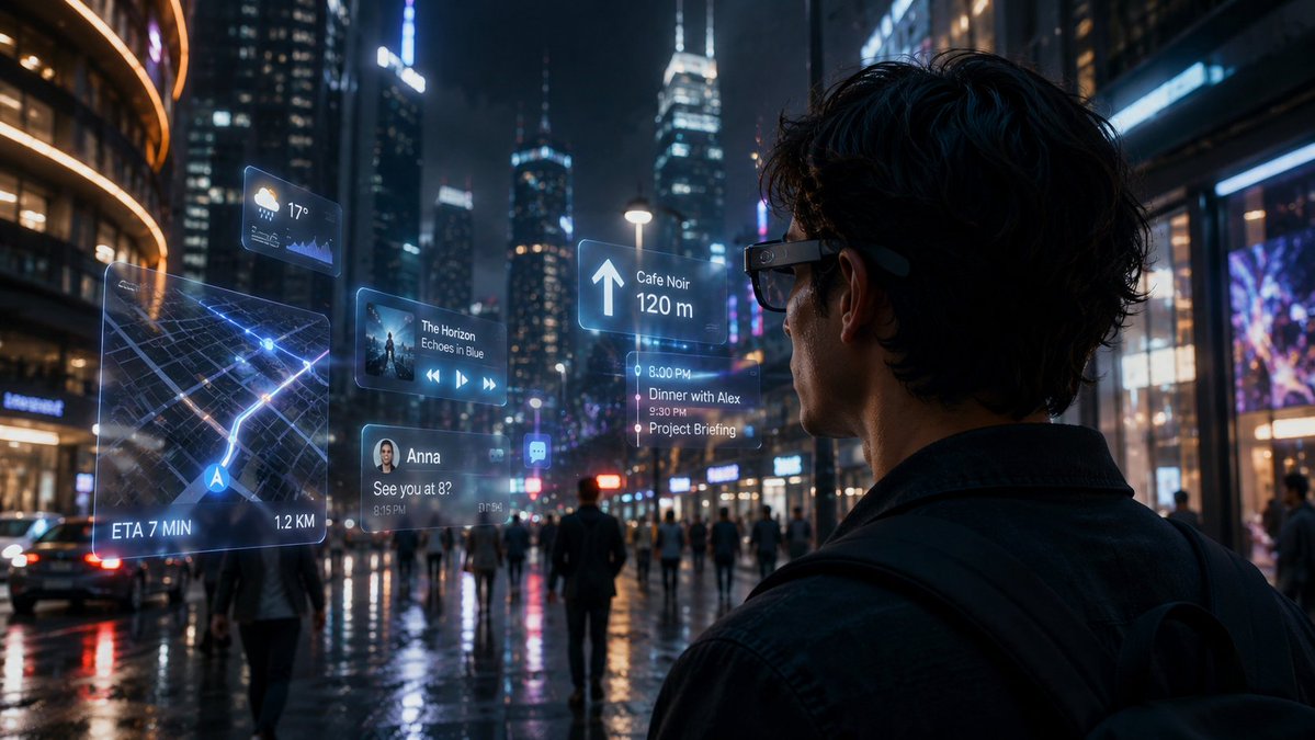 Callme_Meggy's tweet photo. Imagine a world where your phone disappears.

Today, we tap screens to interact with technology.

Tomorrow, AI glasses could make information appear directly in your field of view.

The screen may not disappear. It may simply leave your hand. https://t.co/zweoEulKC4