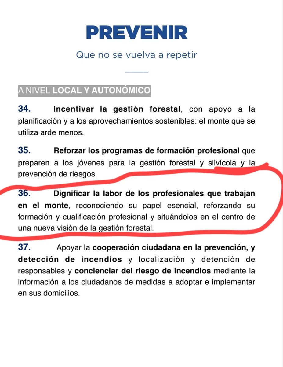YOTAMBIENCESHA's tweet photo. @eldiarioes ¿Cuántos de estos puntos de su Plan han cumplido para evitar que los incendios sean tan devastadores? Ella no está para llorar y dar lástima está para gestionar y si no sabe que corra el aire
https://t.co/8KbzhNLWLE https://t.co/XGQUdpeJOg