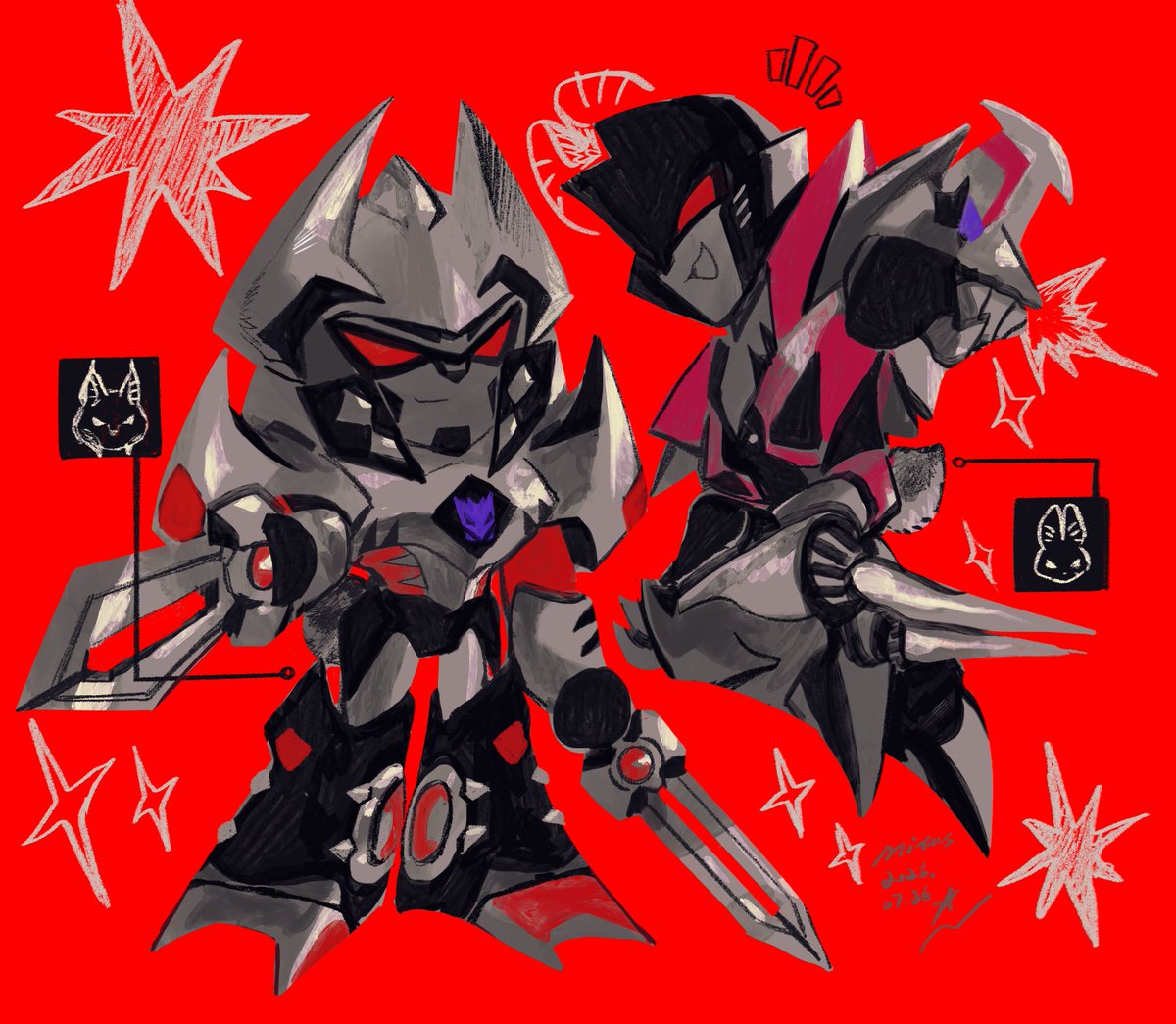 CyberM5t3us's tweet photo. 猞猁和兔兔
#megascream #tfa https://t.co/UWGbNvF7pL