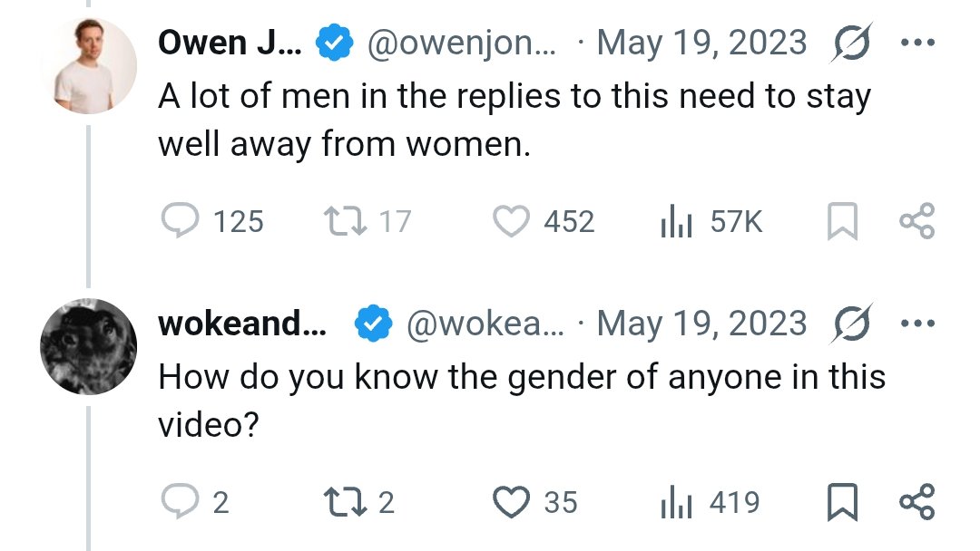 wokeandwoofing's tweet photo. The day Owen Jones blocked me because I outwoked him. https://t.co/ovxO36gaGG
