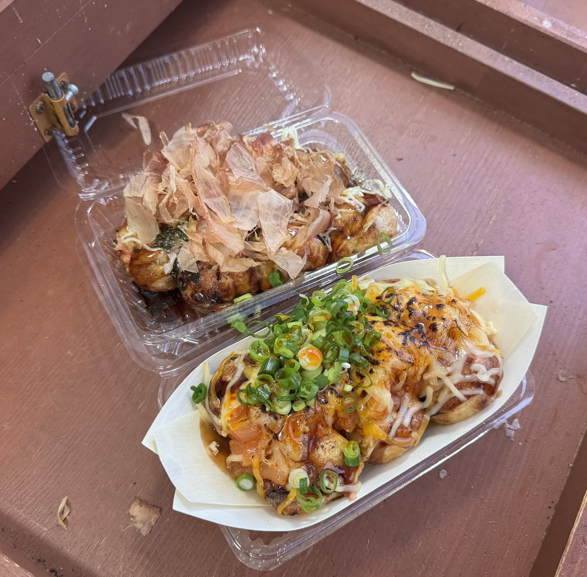 iwataka_'s tweet photo. R08.07.26
多幸ふじ（パラディソ古川🐬館）
たこ丸、トリチリデリ丸（🧀🙇）
🍶、その他

トリチリデリ！甘辛のソースと🧅の旨味が詰まった、めっちゃ旨たこ焼き😊
🧀かけても最高👍
ありがとうございます🙇
御馳走様でした(˶ᐢωᐢ˶) https://t.co/RcuA0Eauct