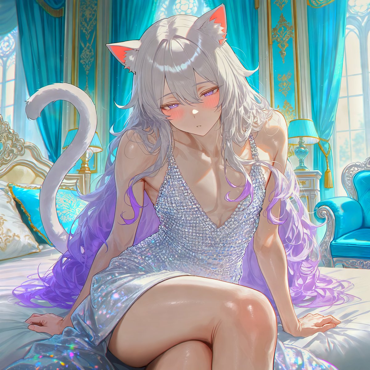Saki8088's tweet photo. Los vestidos realmente pueden ser bonitos~
#femboy #vtuber #OCㅤㅤ https://t.co/umETq3M7ZQ