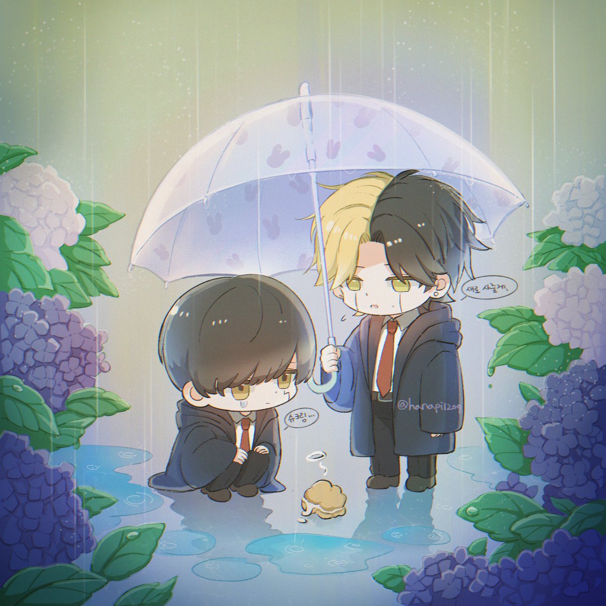 hanapi1209's tweet photo. 레인마슈 ☔️🍄  

비 🌧️ , 오랜만에 스디 https://t.co/ZqFJLjDQ7q