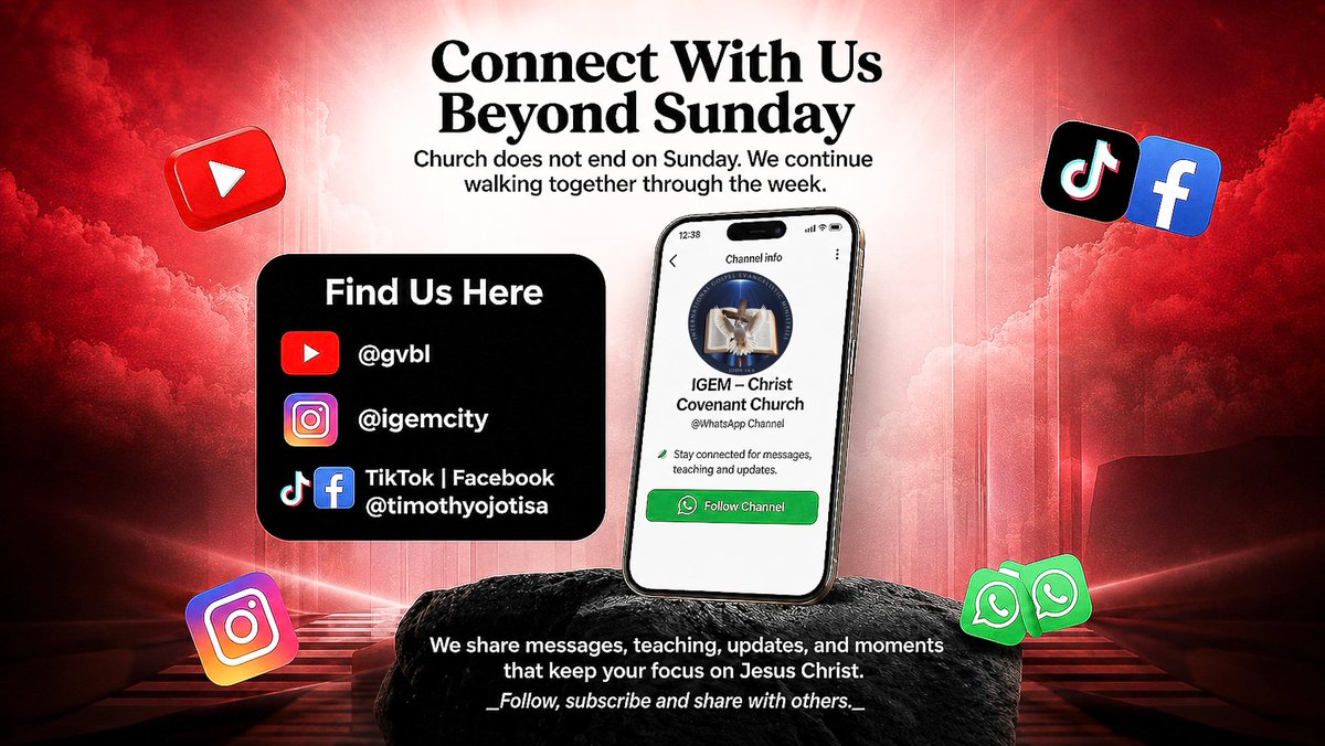 igemcity's tweet photo. Connect With Us Beyond Sunday. #igemccc #connectwithus #gospelmessages #facebook #youtube #tiktok https://t.co/nNfItVQSmI