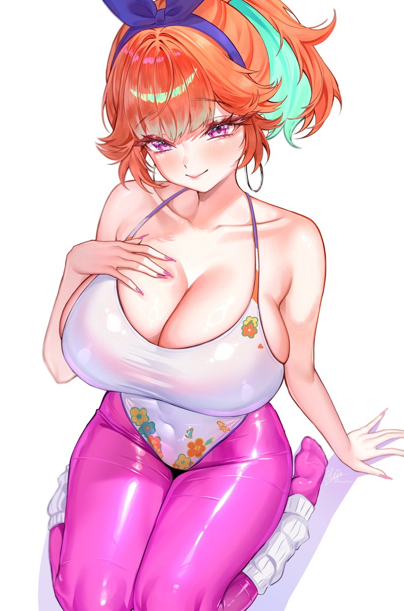 FryingLove's tweet photo. "Mmnn.. starting out the day with a few stretches and a light workout always feels so good..

Oh? Are you going to join me today~?" https://t.co/IHnSnqryqK