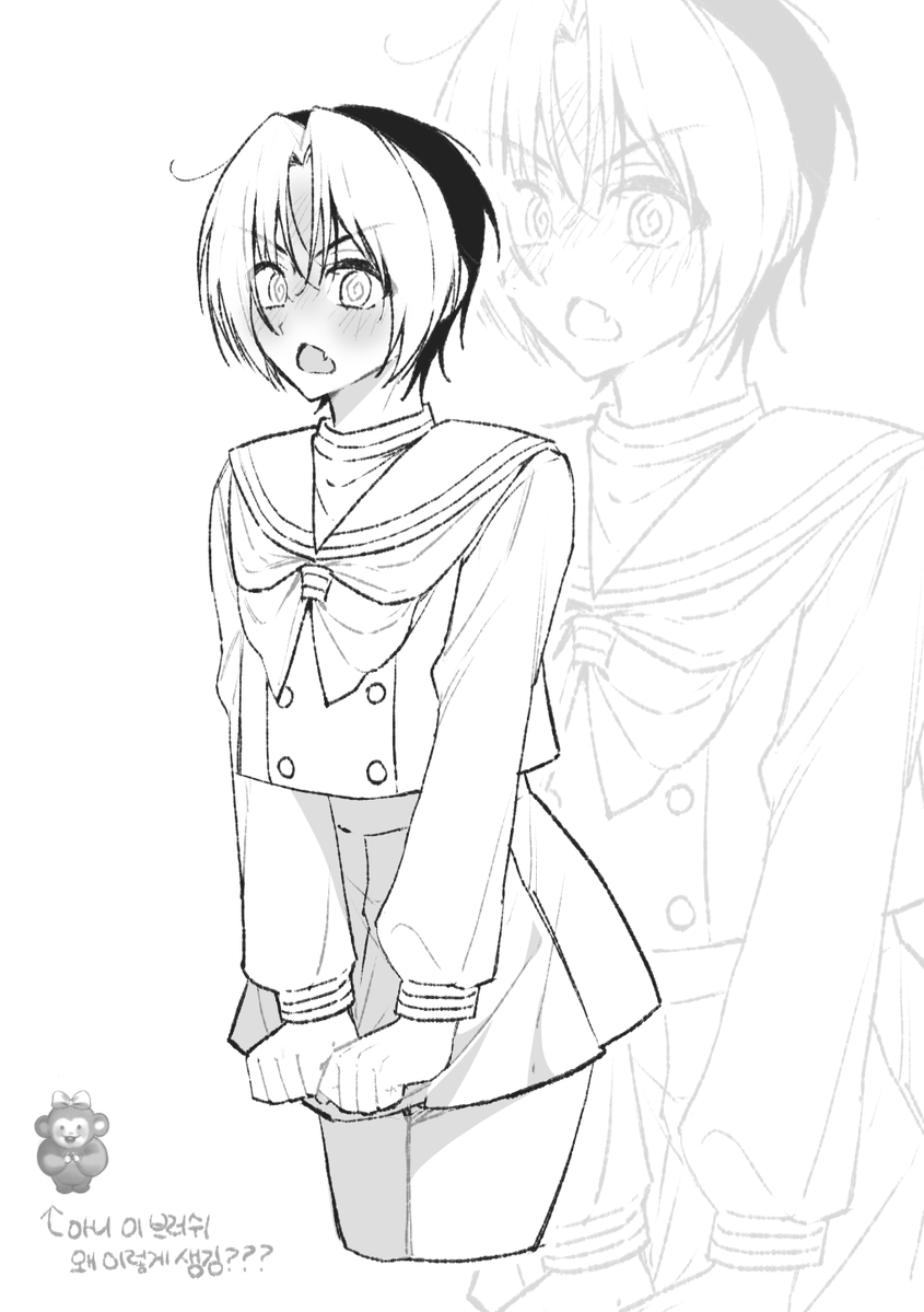 badugjelly0u0's tweet photo. 토미님이 여장 그려달래서 그림 
(여장 : 남자가 할 수 있는 가장 남자다운 행위)

와중에 잘쓰던 브러쉬 개웃김 
수줍은 햄숭터랑 눈마주침 https://t.co/ZhZkm6zz1h