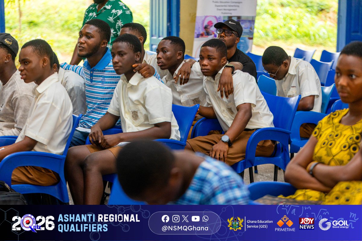 NSMQGhana's tweet photo. ASHANTI:

End of Round 2

SDA SHS, Agona: 22pts
Ejisu SHTS: 16pts
Toase SHS: 15pts
Adventist SHS, Bantama: 12pts

#NSMQ2026 #NSMQRegionals #Primetime https://t.co/15R4zWBXTK