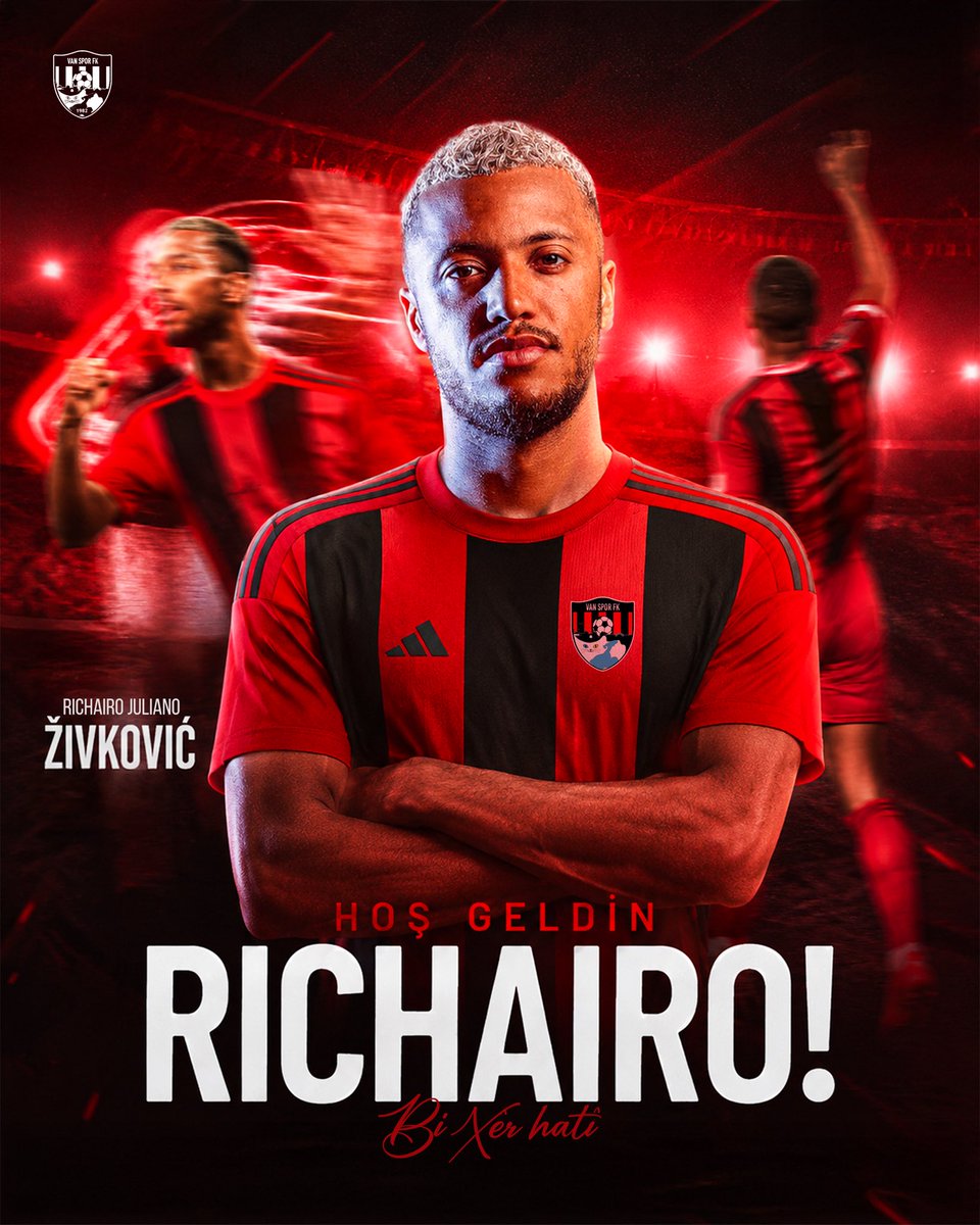 vansporfk's tweet photo. Bi xêr hatî • Hoş geldin • Welcome

Kulübümüz, forvet ve kanat mevkilerinde görev yapan profesyonel futbolcu Richairo Juliano Zivkovic ile 2 yıllık sözleşme imzalamıştır.

Richairo Juliano Zivkovic’e Vanspor forması altında başarılı bir sezon diliyor, anlaşmanın kulübümüz ve oyuncumuz için hayırlı olmasını temenni ediyoruz.