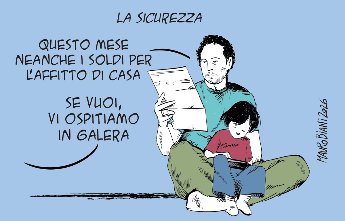 maurobiani's tweet photo. #diseguaglianza #sicurezza #governo
In #galera. L'unica cosa che sanno dire (per gli altri).
Oggi per @repubblica https://t.co/YQDcdOgjEi