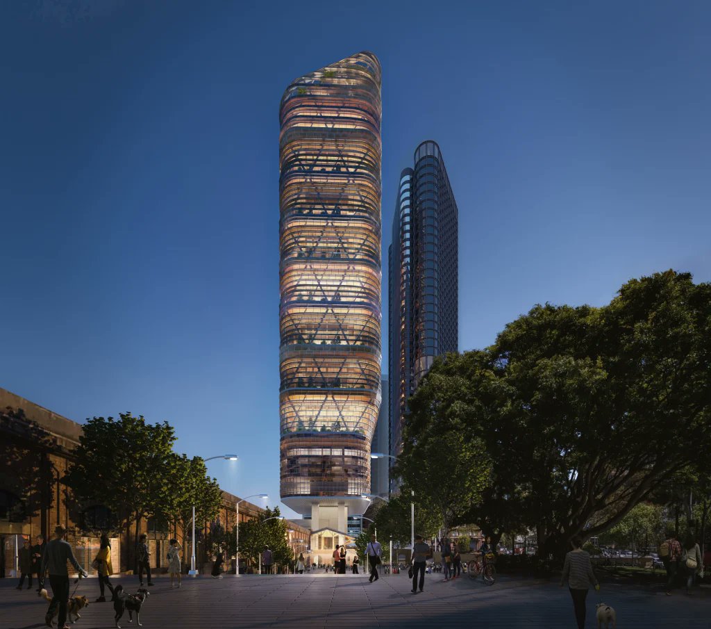 MatthewHirsch_'s tweet photo. World’s Tallest Hybrid Timber Tower by SHoP and BVN Rises 180 Metres Above Sydney

“Atlassian Central employs a hybrid structural system that combines mass timber, structural steel, and concrete.”

https://t.co/f24LipVRdz https://t.co/RKi34UtWc1