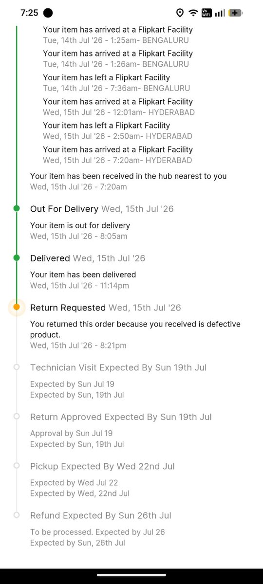 gandheanush7's tweet photo. @flipkartsupport @Flipkart 
#badsupport #student #commonman
Delivered a Dead-On-Arrival laptop! The assigned technician NEVER visited my house, yet the ticket was falsely closed &amp; return rejected arbitrarily
#flipkartindia #consumersupport #help #buyer #consumer https://t.co/k8hmhzTH5O