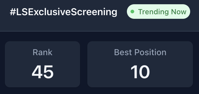 AldenTrendsOFC's tweet photo. The Love, Siargao EXCLUSIVE SCREENING HASHTAG reaching NUMBER 10 tonight! 🎉🎉🎉

@aldenrichards02 @Viu_PH 
#LSExclusiveScreening 
#LoveSiargao
#ALDENRichards
ALDENjoins VIUscreening