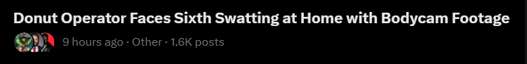 Pragmanic0's tweet photo. If you read this absent context, it sounds like the manager of a Dunkin' Donuts is being relentlessly swatted. https://t.co/frTZSRuWsj