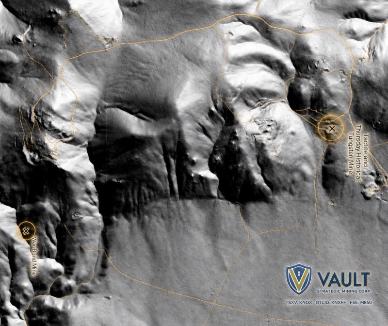 VaultStrategic's tweet photo. Vault Strategic Engages Pioneer For Mag Survey As Follow Up To Widespread Anomalous Tungsten Values Up To 1,100 PPM And Manganese Values Up To 4,430 PPM At War Bond, Nevada

Quinn Field-Dyte, Chief Executive Officer of Vault Strategic Mining Corp., stated: “The planned drone-borne magnetic survey and our recent Phase 1 sampling results represent two highly complementary components of our exploration strategy at War Bond. This expanding modern dataset will also support the maiden NI 43-101 technical report being prepared by Bill Feyerabend and Amazona Enterprises. We believe War Bond’s historical production, Nevada location and emerging exploration model position the Project as a compelling North American tungsten opportunity at a time when secure domestic supplies of critical minerals are becoming increasingly important.”

Recent highlights include:
• War Bond assays up to 1,100 ppm tungsten and 4,430 ppm manganese
• Ongoing advancement of multiple U.S. and Canadian projects
• Growing exposure to the critical minerals sector

$KNOX.V 🇨🇦 | $KNXFF 🇺🇸 | $M850 🇩🇪

Learn more, explore our projects, and watch the latest CEO vlog:

🎥 https://t.co/UnEBON6MSC