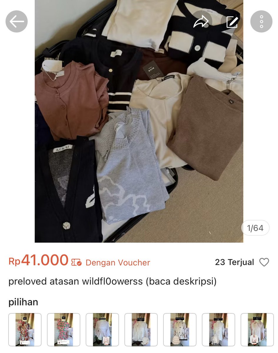 wildfl0owerss's tweet photo. bebb yang lagi cari atasan apapunn ada nih yuk banyak bangett dijamin like new karna cuma dipake ngonten doangg sekali 
https://t.co/BtUhsXDoBu https://t.co/JSQBSVTI6U