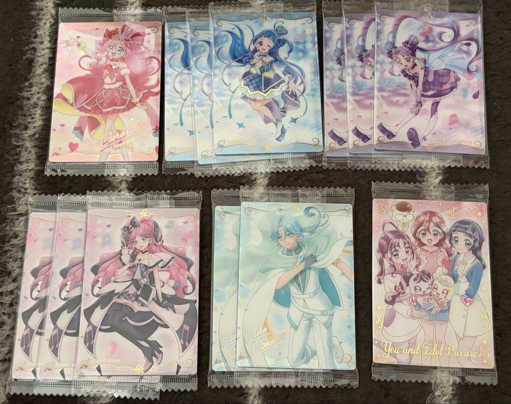 mini__ini0908's tweet photo. 【交換】プリキュア ウエハース 13

譲：画像参照

求：HRグレース、HRスパークル
       フォンテーヌ＆スパークル(各1)

フォンテーヌ＆スパークルのみ❌
HR比率違いで提供可能
郵送のみ📮
仕事の都合上同日発送は難しいです🙇🏻‍♀️
お気軽にお声掛けください。 https://t.co/cTzFdn8SL4
