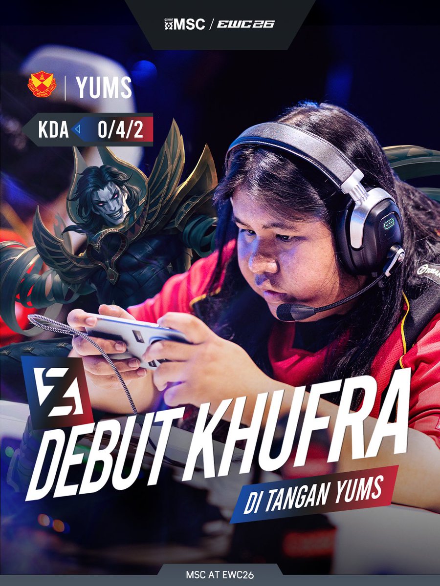 mplidofficial's tweet photo. SRG Mencoba menghentikan keganasan ONIC dengan mengambil Khufra yang digunakan Yums namun takdir berkehendak lain 💔
#MSCatEWC26 #MSCatEWC26MainStage #NiceGame #SRG Yums https://t.co/wSy9c7akeO