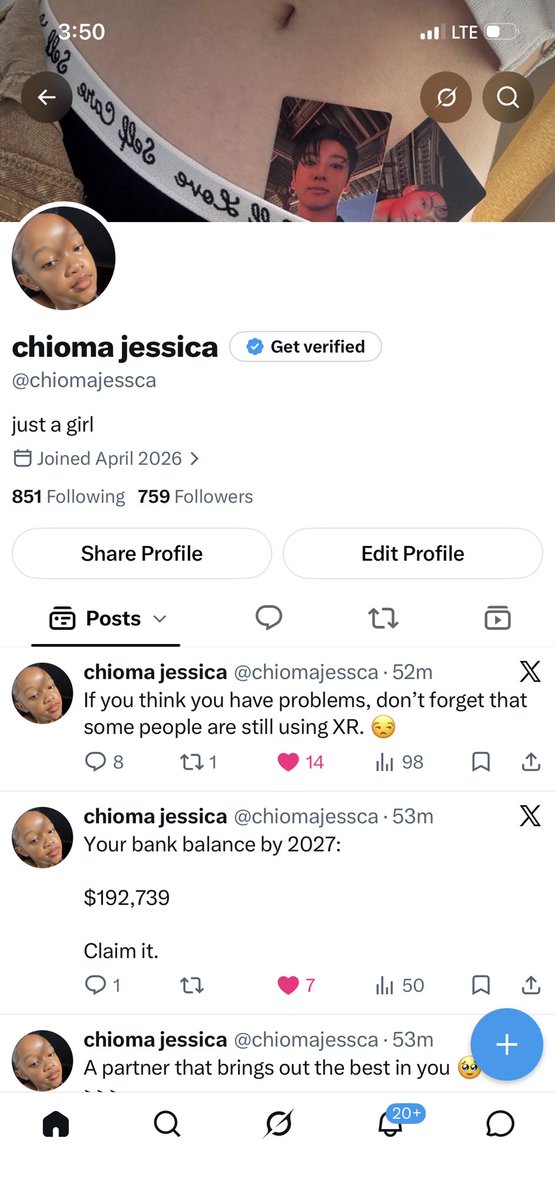 chioma jessica tweet media