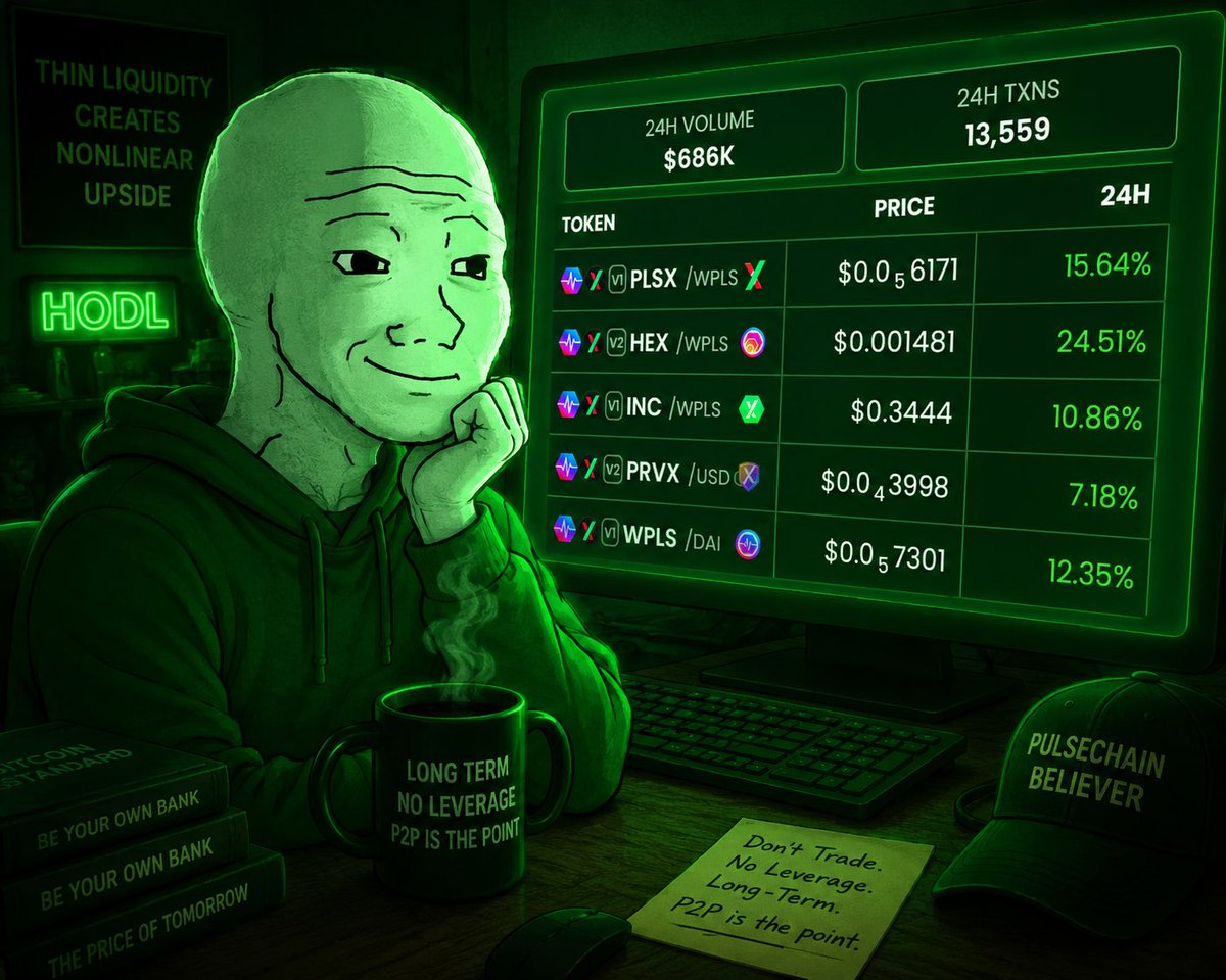 CryptoCoffee369's tweet photo. PulseChain enthusiasts at their computers today: https://t.co/znUPFBm28r