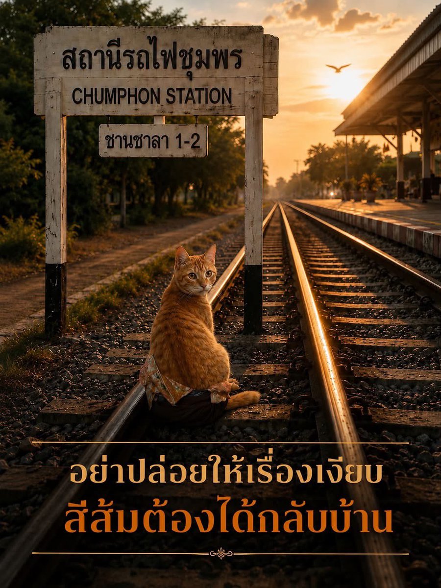 tonever22's tweet photo. 📌 อัปเดตล่าสุด! 26 กรกฎาคม 2569 

"ยังไม่พบ...แต่ยังไม่ยอมแพ้"

นี่คือข่าวล่าสุดของ น้องสีส้ม ที่หลายคนกำลังเฝ้ารอด้วยความหวัง จากการติดตามข้อมูลตั้งแต่เมื่อคืนจนถึงเช้าวันนี้

📌 สถานะล่าสุด
❌ ยังไม่พบน้องสีส้ม

แต่...

✅ ทีมค้นหายังคงเดินหน้าภารกิจอย่างเต็มกำลัง และ ยังไม่มีการประกาศยุติการค้นหา

ก่อนหน้านี้ ทีมเคยพบ รอยเท้าแมว และ ร่องรอยคล้ายการลากตัว ใต้ชานชาลา แม้จะยังไม่สามารถยืนยันได้ว่าเป็นร่องรอยของน้องสีส้ม แต่ก็เพียงพอที่จะทำให้ทุกคนยังคงมีความหวัง และไม่ยอมทิ้งโอกาสแม้เพียงเล็กน้อย

ทุกวันนี้ ทีมงานยังคงลงพื้นที่ ประสานอาสาสมัคร และใช้อุปกรณ์ช่วยค้นหาอย่างต่อเนื่อง เพื่อหวังว่าวันหนึ่ง...จะได้พาน้องกลับสู่อ้อมกอดของครอบครัว

📣 ขอพลังจากทุกคนอีกครั้ง

หากพบแมวที่มีลักษณะคล้ายน้องสีส้ม หรือมีข้อมูลที่อาจเป็นประโยชน์ โปรดรีบแจ้งทีมงานทันที

💰 เงินรางวัล 50,000 บาท สำหรับผู้ที่พาน้องกลับมาได้ หรือให้เบาะแสที่นำไปสู่การพบตัว ยังคงมีผลตามประกาศล่าสุด

บางครั้ง...ปาฏิหาริย์ไม่ได้เริ่มจากโชค แต่เริ่มจากการที่ใครสักคน "ไม่เลื่อนผ่าน"

🧡 ขอให้น้องสีส้มปลอดภัย และได้กลับบ้านในเร็วที่สุด

#แมวหายบนรถไฟ #แมวหาย #ตามหาแมว #ชุมพร